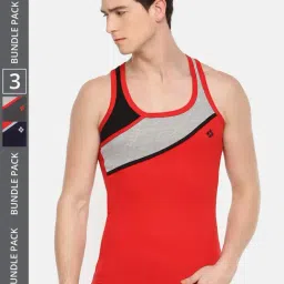 Dollar Bigboss Assorted Cotton Regular Fit Vest - Pack Of 3-image-53