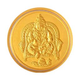 P.C. Chandra Jewellers Kuber-Inscribed 24k (999) 0.1gm Yellow Gold Foil Coin-picture-20