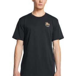 Under Armour Black Cotton Regular Fit Printed Sports T-Shirt-picture-27