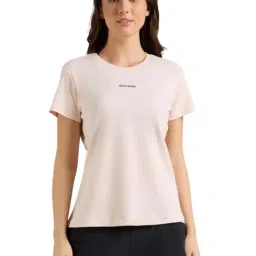 Skechers Peach Cotton Regular Fit Printed T-Shirt-picture-38