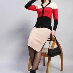 Monte Carlo Multicolor Wool Color-Block Cardigan image 5