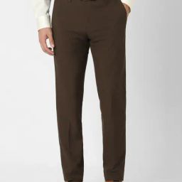 Van Heusen Brown Slim Fit Trousers-image-51