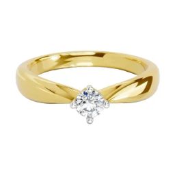 Sparkles Lab Grown Diamond 14k (585) Yellow Gold Ring for Women-picture-35