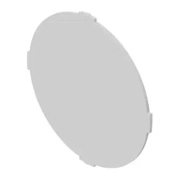 EAO MARKING PLATE, ROUND/FLUSH, PLASTIC, WHT, 704.609.9-10