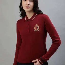 Iconic Red Cotton Logo Work T-Shirt-image-8