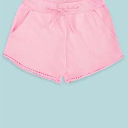 Pantaloons Junior Kids Pink Cotton Regular Fit Shorts-image-113