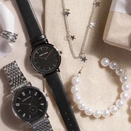 Joker & WItch JWGS70 Analog Couple Watch with Bracelet, Ring and Earring-image-22