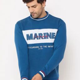 Duke Blue Regular fit Printed Sweatshirt-image-29