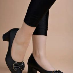 Shoetopia Women's Black Casual Pumps-image-51