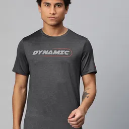Alcis Typography Printed Anti Static Slim Fit T-shirt-image-59