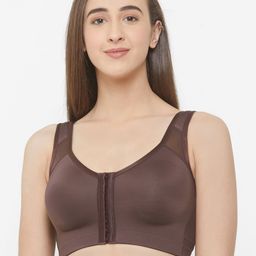 SOIE Women Front Closure Full Coverage Non Padded Non Wired Posture Correction Bra-13