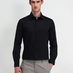Arrow Black Cotton Slim Fit Shirt-picture-35