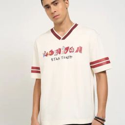 People By Pantaloons White Cotton Boxy Fit T-Shirts-image-24