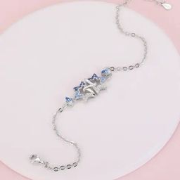 GIVA Love All Around 92.5 Sterling Silver Interlocked Maple Bracelet for Women & Girls-image-12