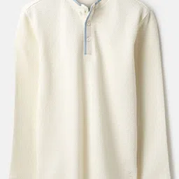 United Colors of Benetton Boys Henley Neck Pure Cotton Waffle Knit T-shirt-picture-34