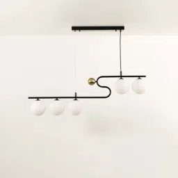 Whispering Homes Avior 5-Light Chandelier - Black-image-15