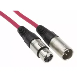 RS PRO PVC XLR Cable 3 Pin Female & Male Connector Red 10 m, 7424529-picture-13