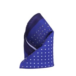 Alvaro Castagnino Blue Printed Pocket Square-image-39
