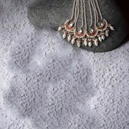 Dugran by Dugristyle Red & Cream Jhoomar with Kundan and Pearls-image-48