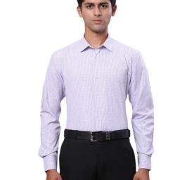 Park Avenue Violet Slim Fit Checks Shirt-picture-35