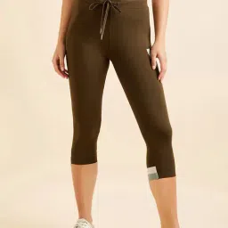 Sweet Dreams Olive Cotton Capris-image-37