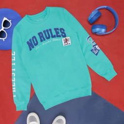 Pantaloons Junior Mint Green Cotton Printed Full Sleeves Sweatshirt-picture-32