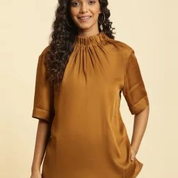 W Brown Regular Fit Top-image-88