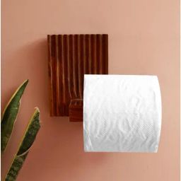 Unravel India Brown Sheesham Wood Tissue Roll Stand-44
