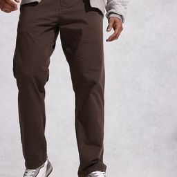 WROGN Men Pure Cotton Relaxed Fit Chinos Trousers-image-22