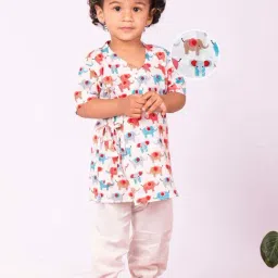 VASTRAMAY Boys Multicolor Printed Kurta Sets-picture-12