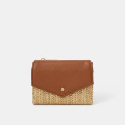 Accessorize London Golden Textured Fold Out Purse-picture-6
