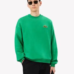 Lacoste Green Loose Fit Unisex Sweatshirt-picture-33