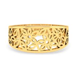 Kisna Diamond & Gold Jewellery 18k Pure Gold Florafern for Women-picture-20