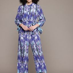 Ritu Kumar Printed Culotte Jumpsuit-13