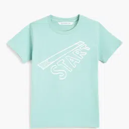 Campana Kids Blue Printed T-Shirt-image-78