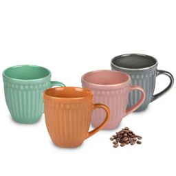 Urban Chef Multicolor Ceramic Handcrafted Microwave Safe Tea Cup - Set of 4-image-77