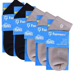 FOOTPRINTS Pack Of 5 Solid Ankle-Length Socks-38