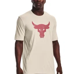 Under Armour Off White Cotton Regular Fit Printed Sports T-Shirt-picture-30