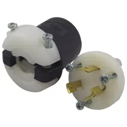 HUBBELL WIRING DEVICES POWER ENTRY CONNECTOR, PLUG, 2P3W, 20A 250V, L6-20P, HBL2321.-28