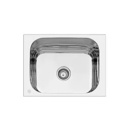 CERA Quatrino 24x18 inch Gloss Finish Stainless Steel 304 Single Bowl Sink, B4511122-image-99