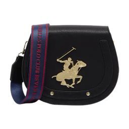 Beverly Hills Polo Club Black Big Logo Cross Body Bag-image-26