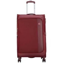 VIP Unicorn Nxt Maroon Solid Soft Large Trolley Bag - 48 cm-1