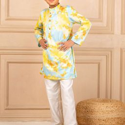 Jilmil Boys Printed Regular Kurta with Trousers-40