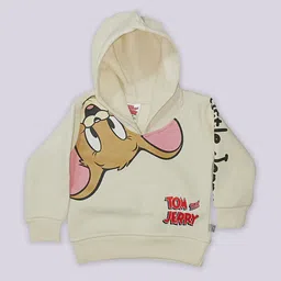 YK X Tinyo Infant Girls Tom and Jerry Printed Hooded Sweatshirt-image-57