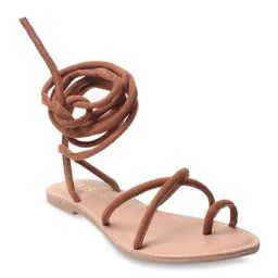 GNIST Brown Toe Ring Sandals-image-21