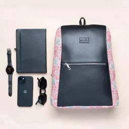 ZOUK Mangalore Blossom Multicolor Leather Classic Daypack-12