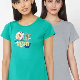 Soie Women Pack Of 2 Lounge T-Shirts-image-69
