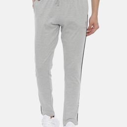 3PIN Men Grey Melange Solid Track Pants-image-39