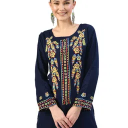 AGARU Women Floral Embroidered Top-picture-36