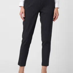 Van Heusen Navy Striped Trousers-image-82